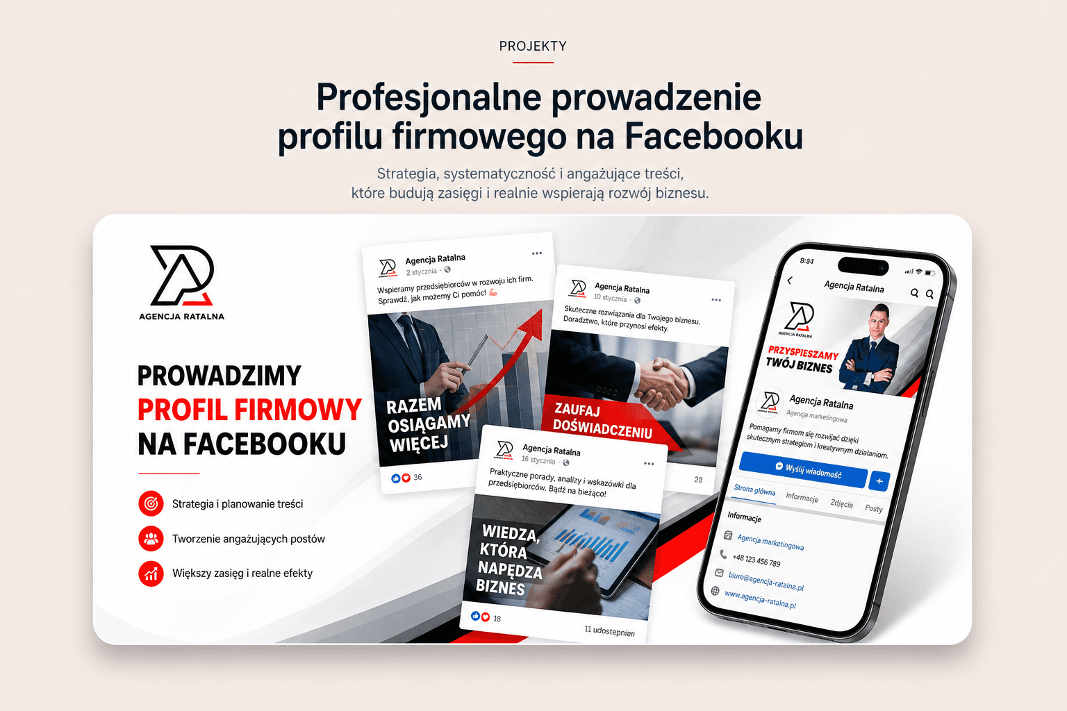Realizacja profilu firmowego Facebook
