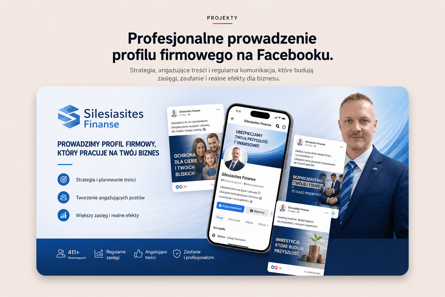 Realizacja profilu Facebook dla usług finansowych