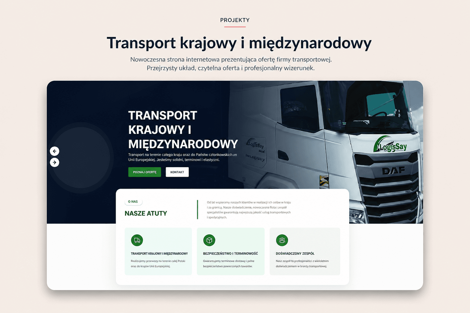 Realizacja strony internetowej dla lokalnej firmy