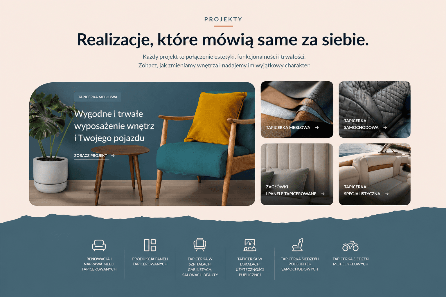 Realizacja strony internetowej dla firmy usługowej