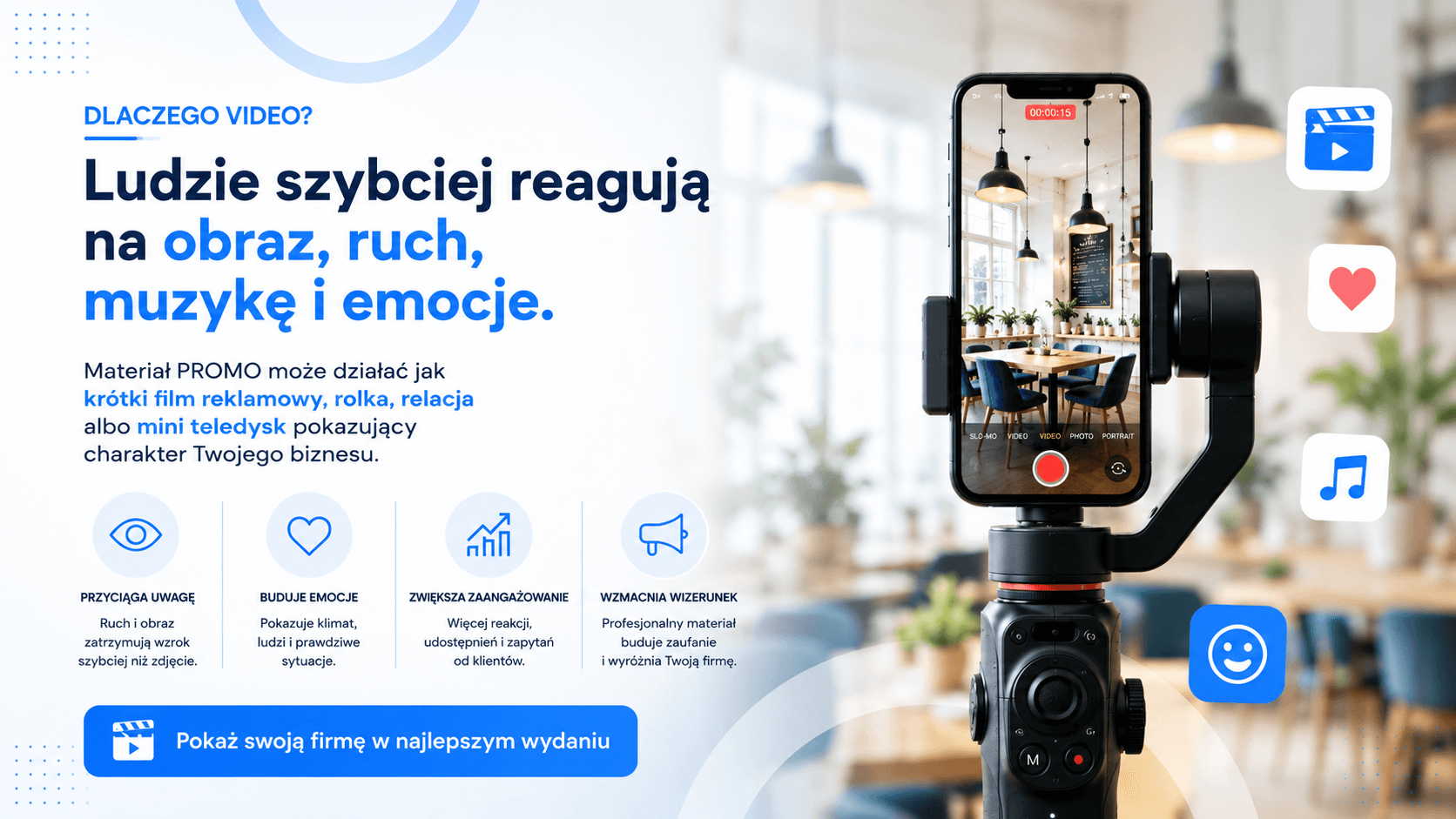 Rolki PROMO i materiały video dla biznesu